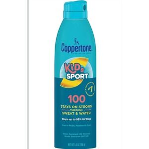 Coppertone Kids Sport Sunscreen Spray SPF 100 5.5 Oz Water Resistant Pediatricia